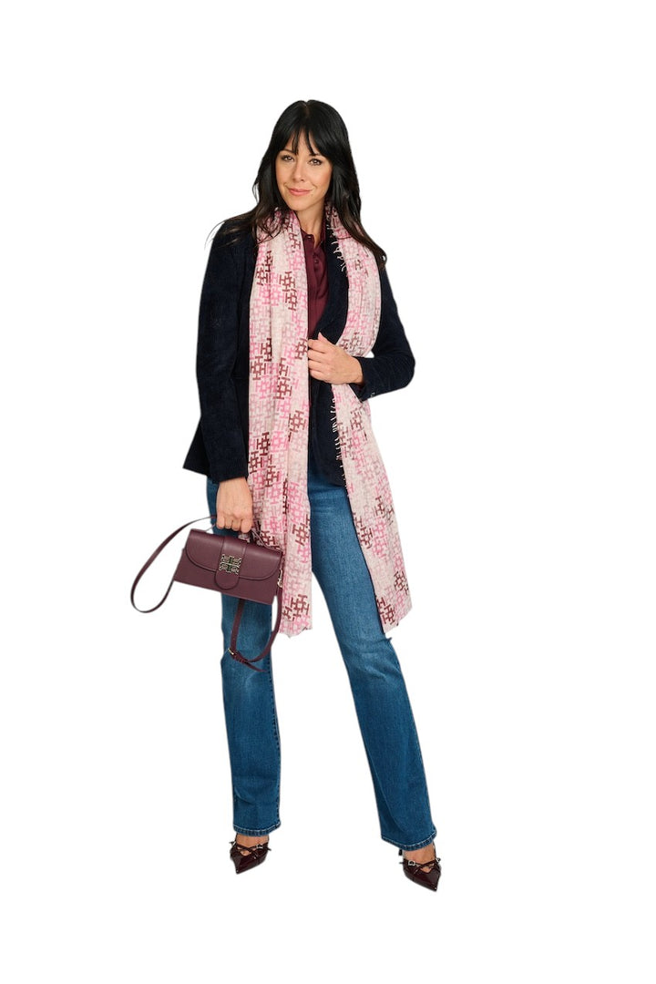 Hemisphere sjaal dames roze ALIKI-CL 252K