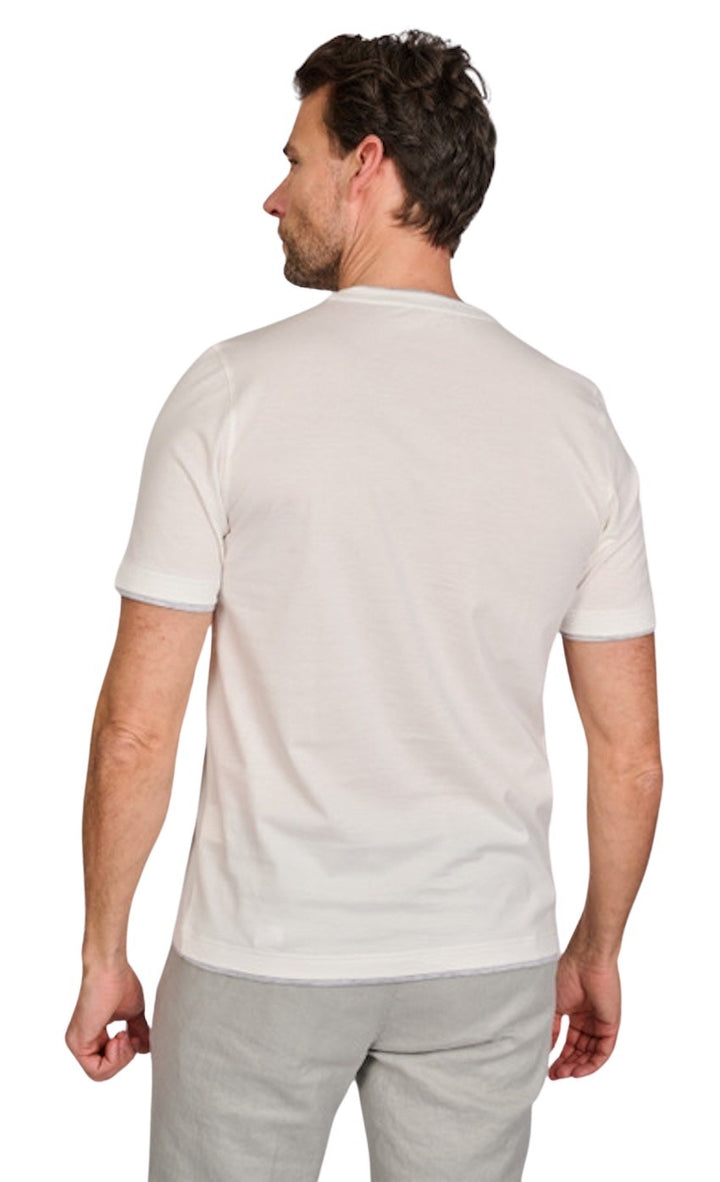 Gran Sasso Men t-shirt korte mouwen heren wit 60123/73711/005