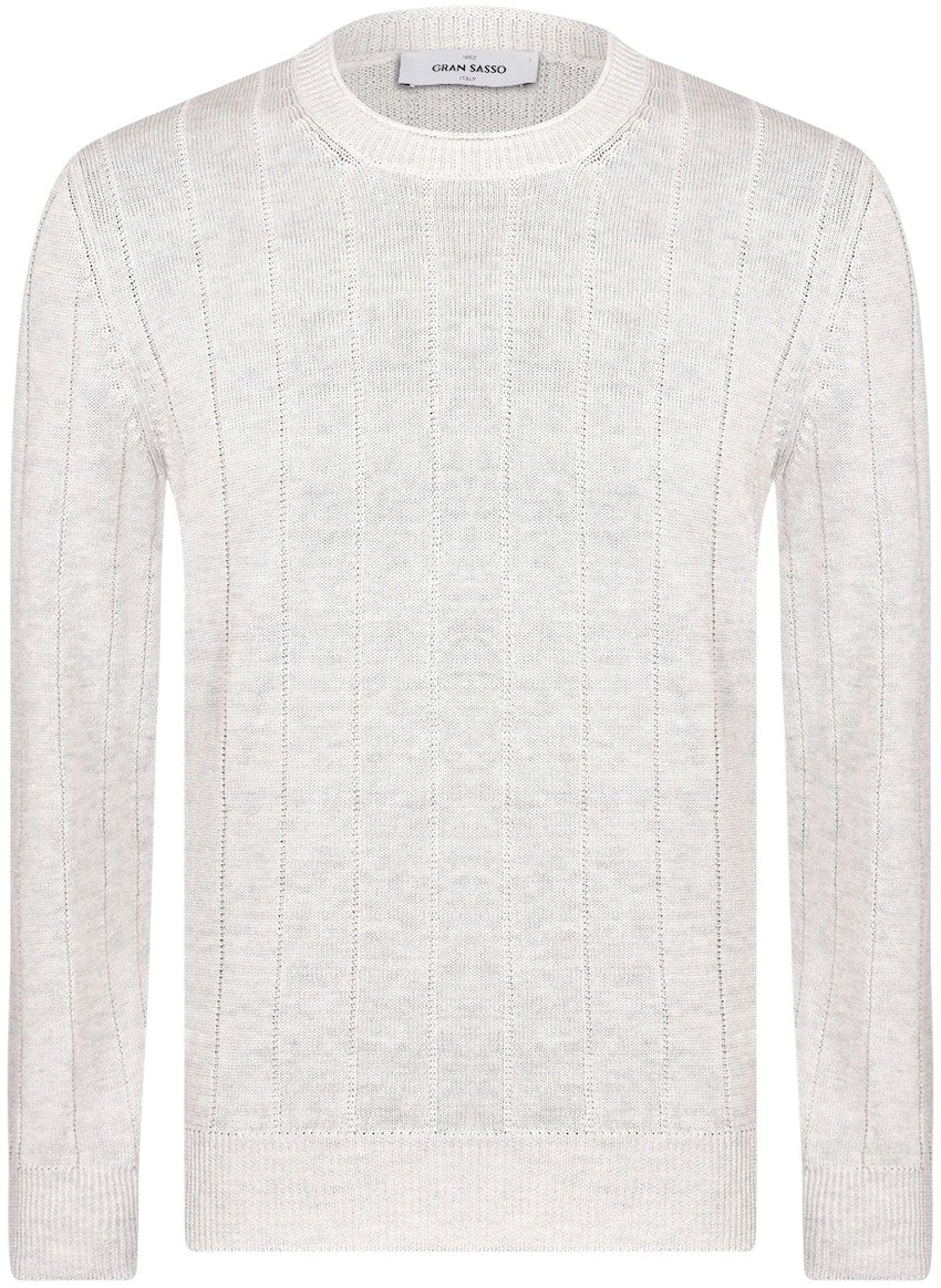 Gran Sasso Men pull trui heren zilver 23190/18665/052