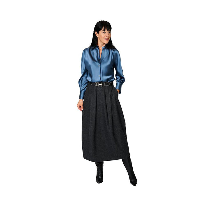 vince-bluse-dame-blå