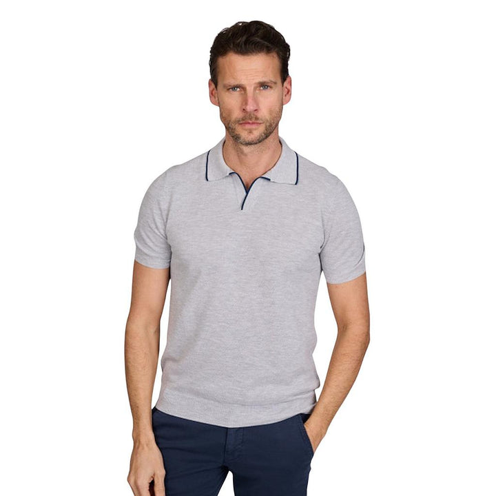 gran-sasso-men-polo-shirt-korte-mouwen-heren-grijs-1