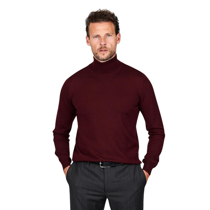 gran-sasso-men-pull-trui-rolkraag-heren-bordeaux