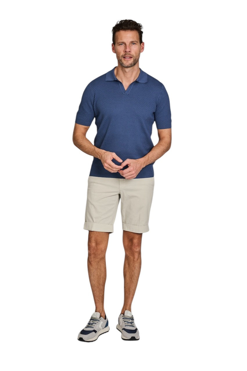 Gran Sasso Men polo shirt korte mouwen heren blauw 58186/18162 584AC