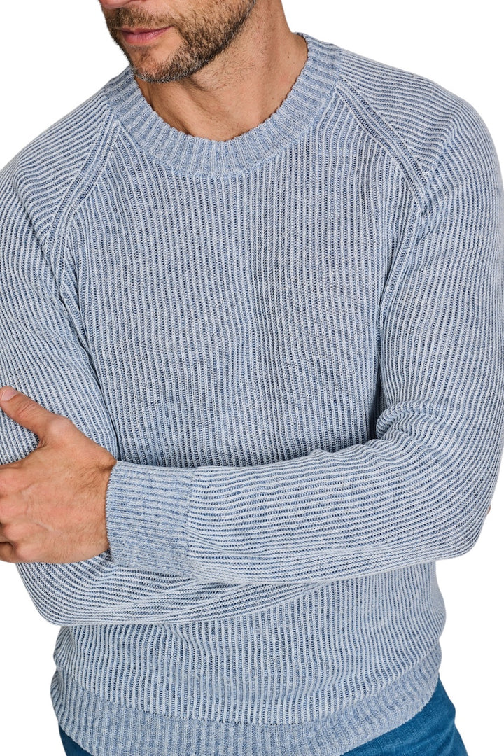 Gran Sasso Men pull trui ronde hals heren blauw 23152/18632 520