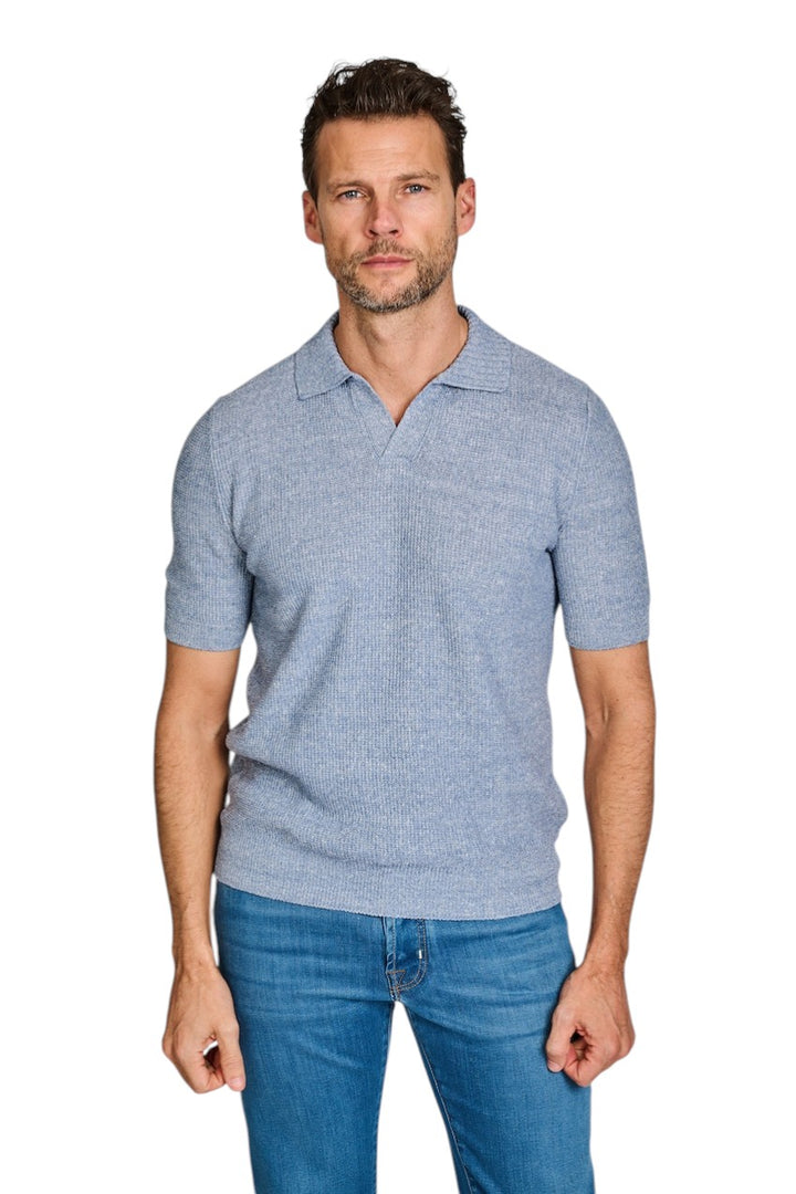 Gran Sasso Men polo shirt korte mouwen heren blauw 23140/18640 565