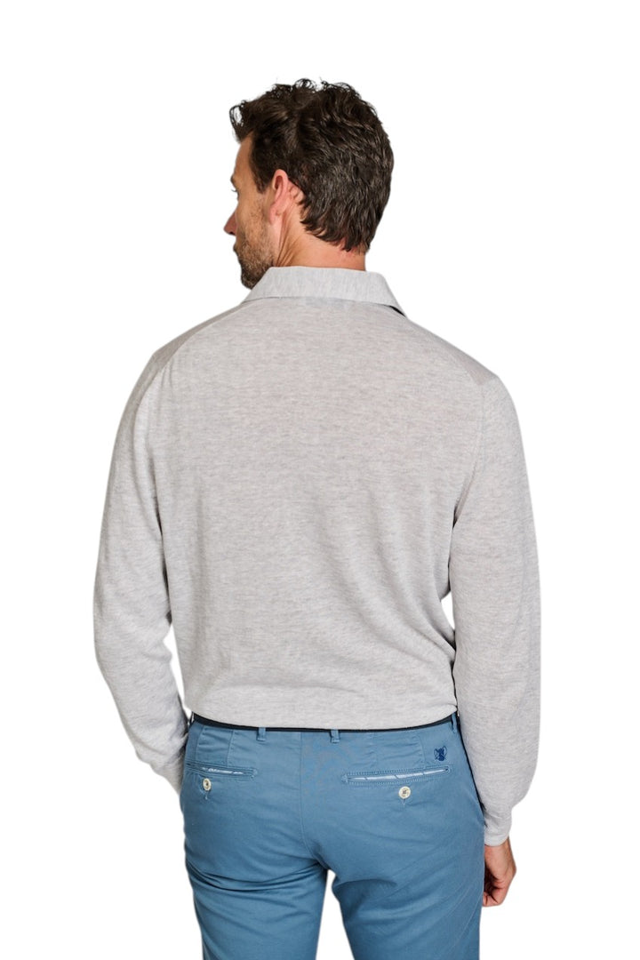 Gran Sasso Men polo shirt korte mouwen heren licht grijs 57178/18670 052