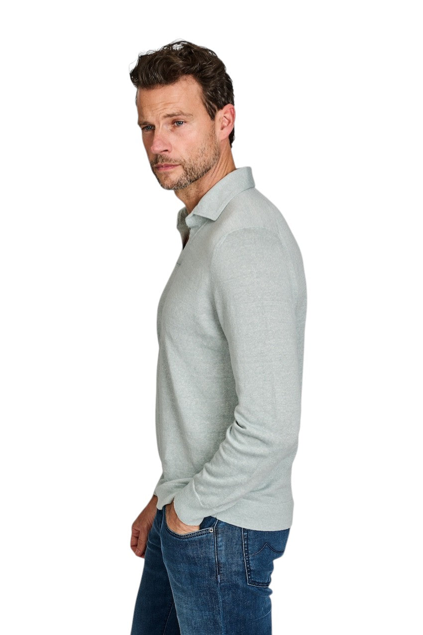 Gran Sasso Men polo shirt heren licht groen 57178/18670 430