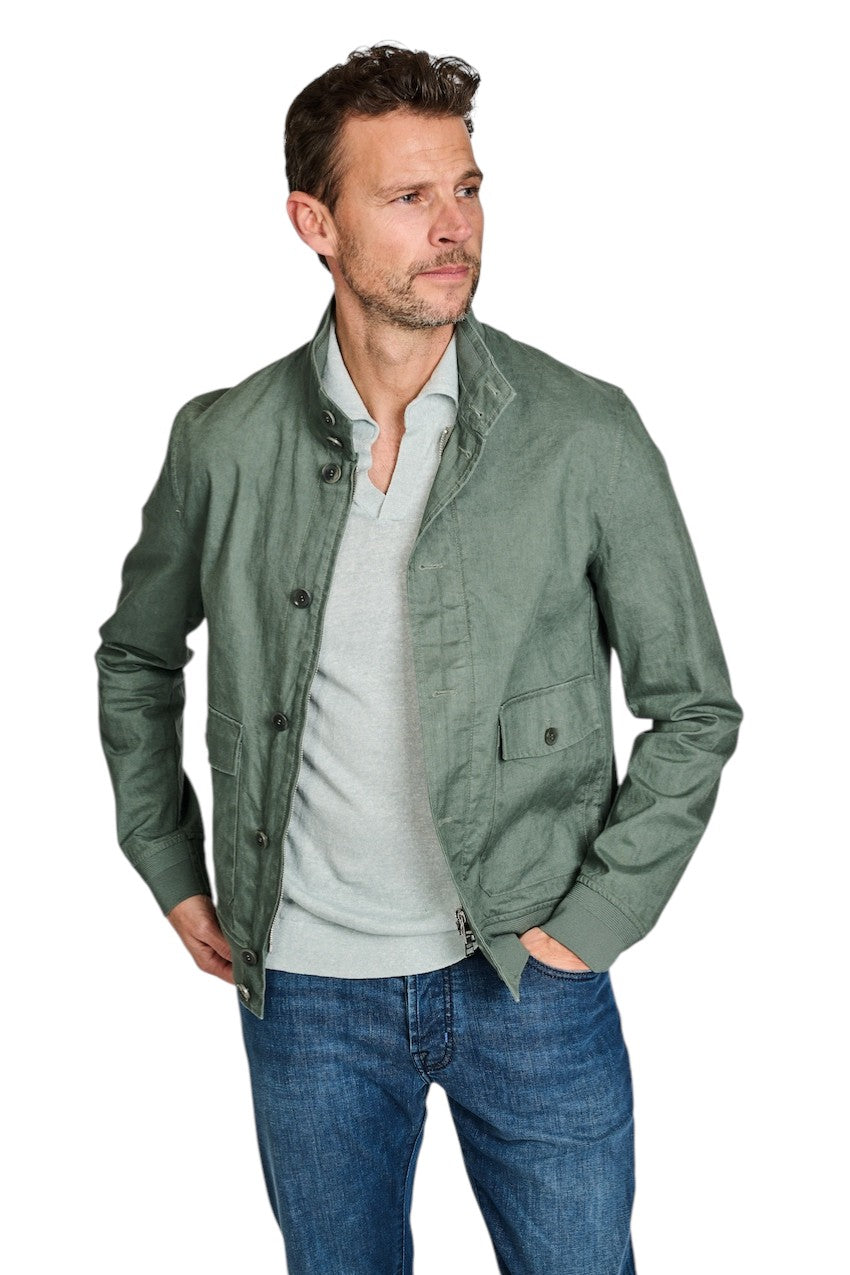 Gran Sasso Men polo shirt heren licht groen 57178/18670 430