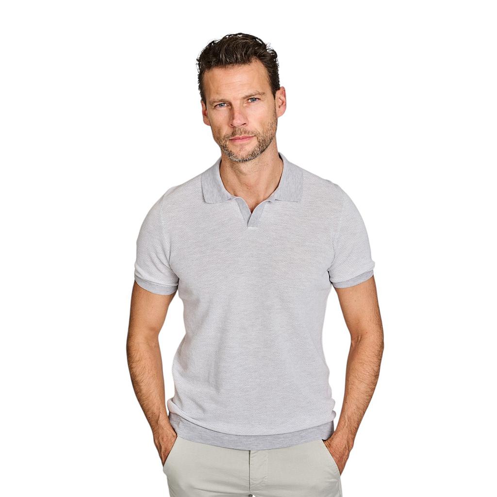gran-sasso-men-polo-shirt-korte-mouwen-heren-licht-grijs