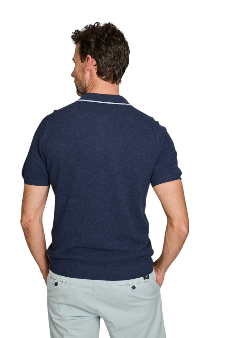Gran Sasso Men polo shirt korte mouwen heren blauw 57157/20642 586