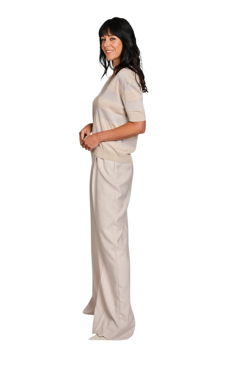 Gran Sasso Women pull trui v-hals dames beige 57220/23702 010