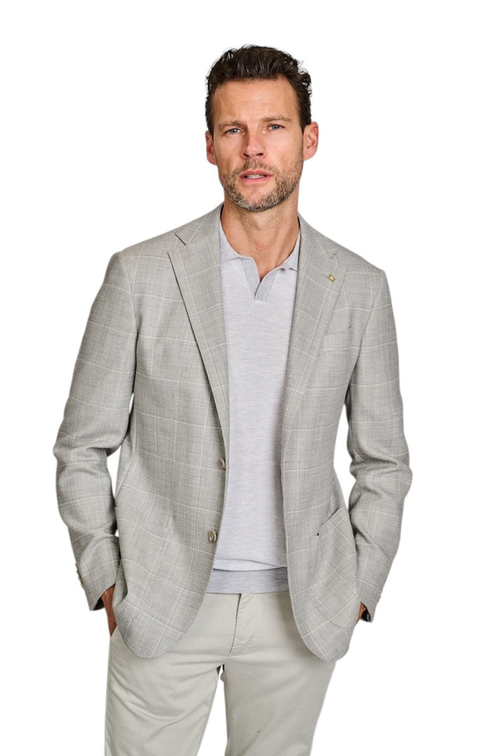 Gran Sasso Men polo shirt korte mouwen heren licht grijs 57155/26901 052