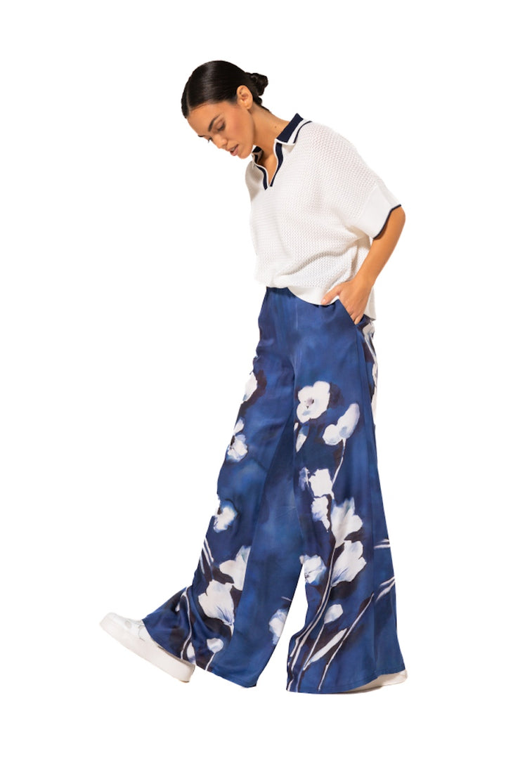 Caroline Biss broek dames blauw 1583/29