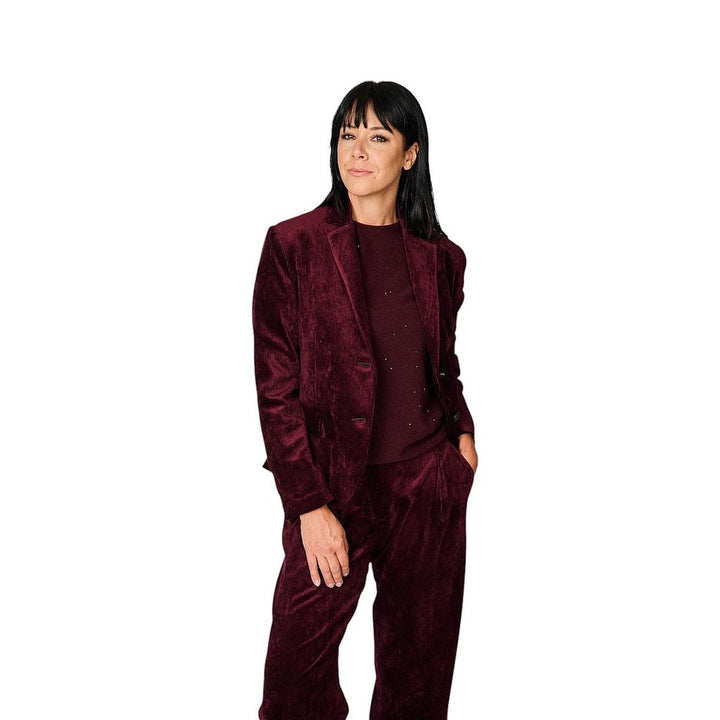 Antonelli-Strickjacke-Damen-Bordeaux-Eraclito