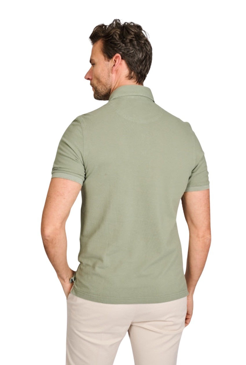 Gran Sasso Men polo shirt korte mouwen heren khaki 60187/79053/466