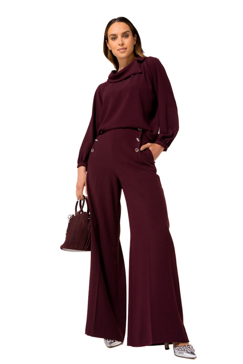 Caroline Biss blouse dames bordeaux 4674/54