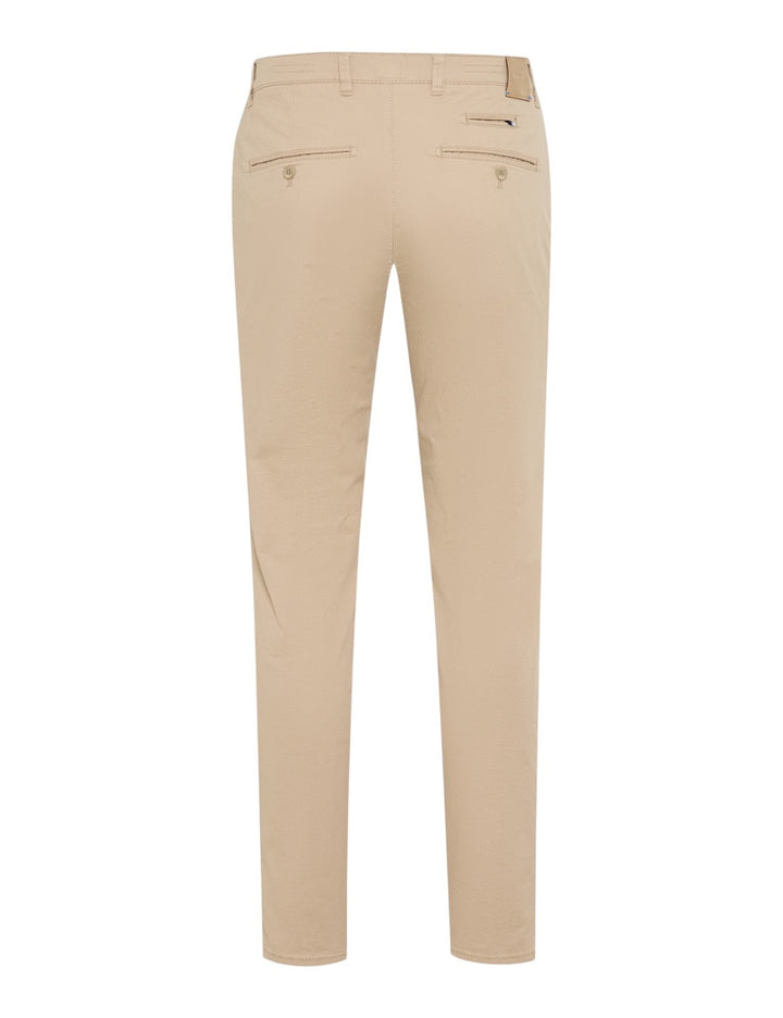 Brax Men sportieve broek heren beige Fabio in 07-3222/55
