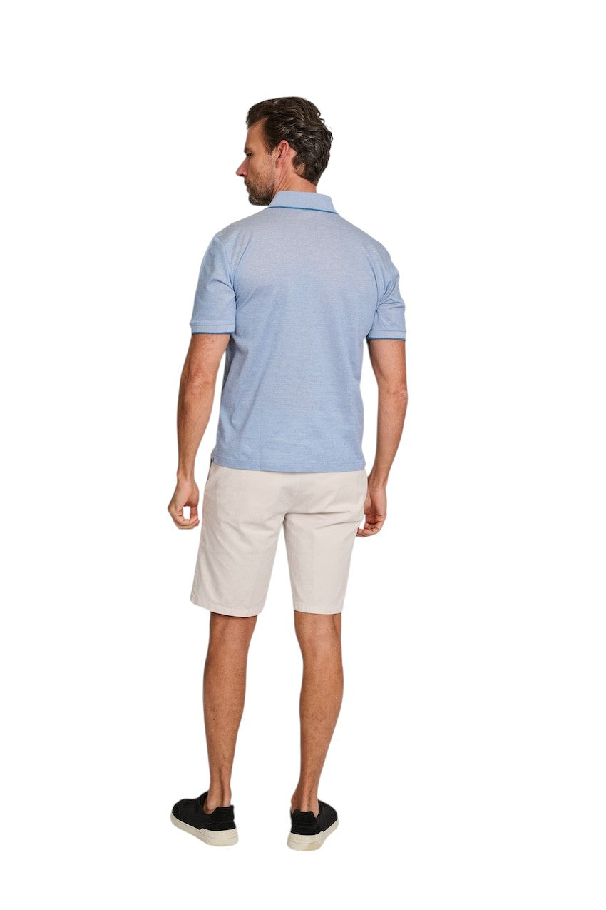 Gran Sasso Men polo shirt heren licht blauw 60126/72768/560