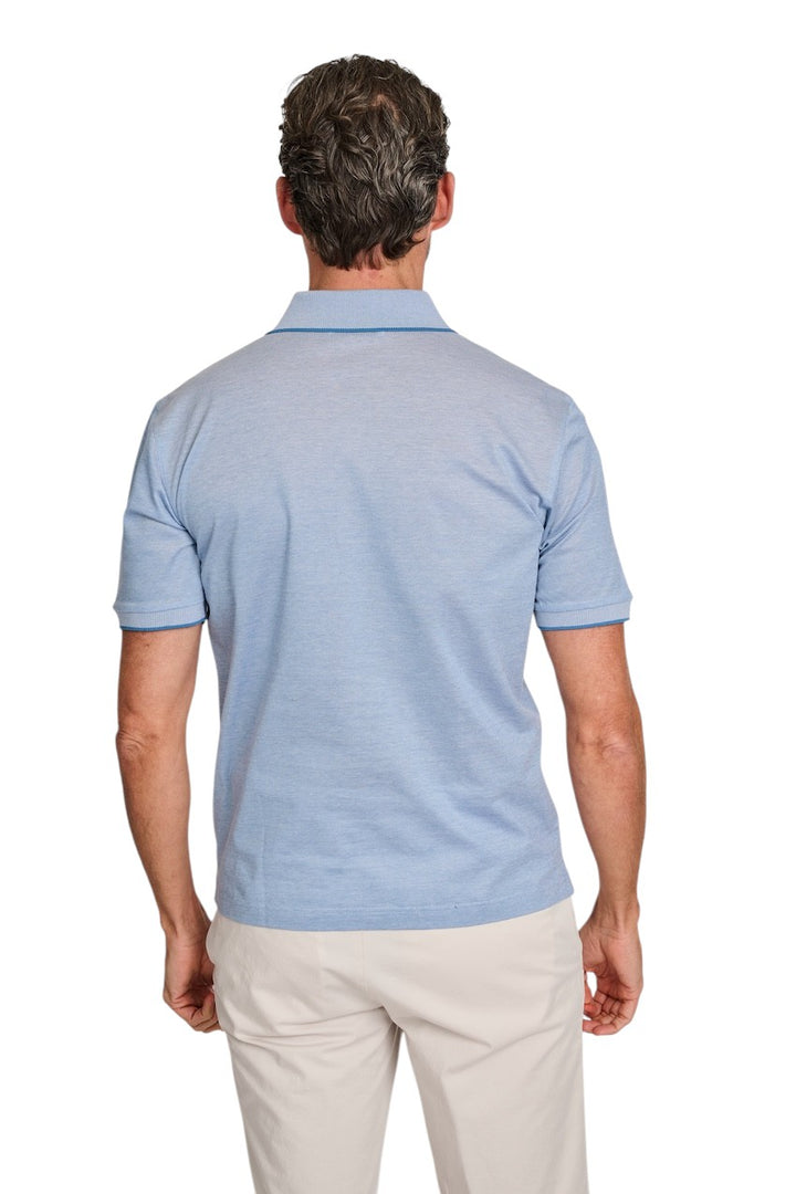 Gran Sasso Men polo shirt heren licht blauw 60126/72768/560