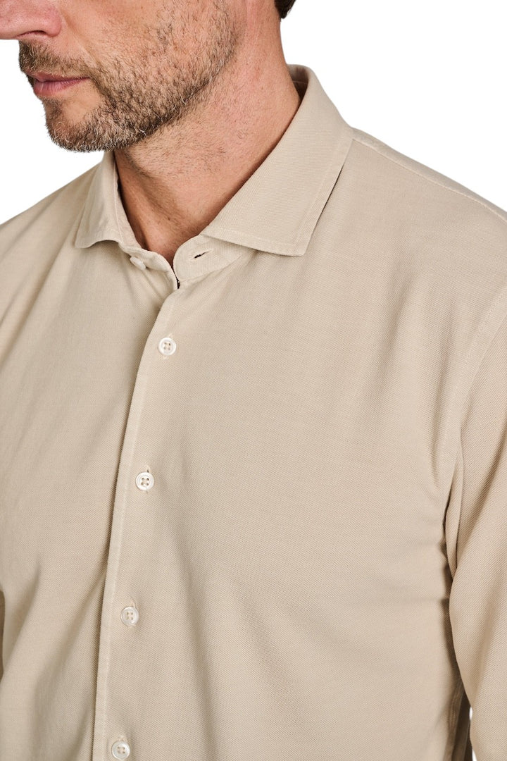 Gran Sasso Men hemd lange mouwen heren beige 60109/79017 011