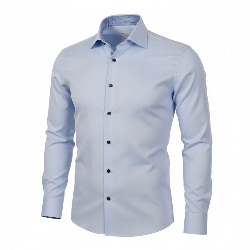 Stenstroms Men hemd lange mouwen heren licht blauw Regular