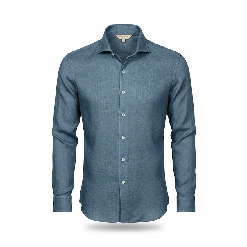 Gran Sasso Men hemd lange mouwen heren petrol