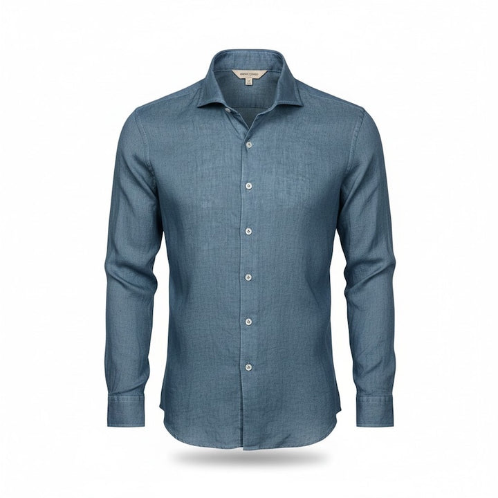 Gran Sasso Men hemd lange mouwen heren petrol