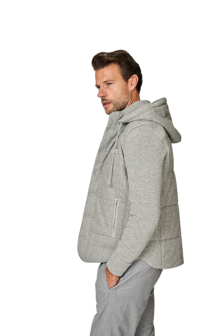 Gran Sasso Männer Herrenmantel, grau