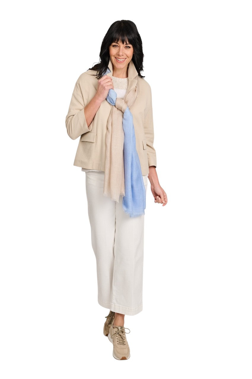 Andrea'S 1947 Halstuch Damen Himmelsfarbe 8769 CERULEAN