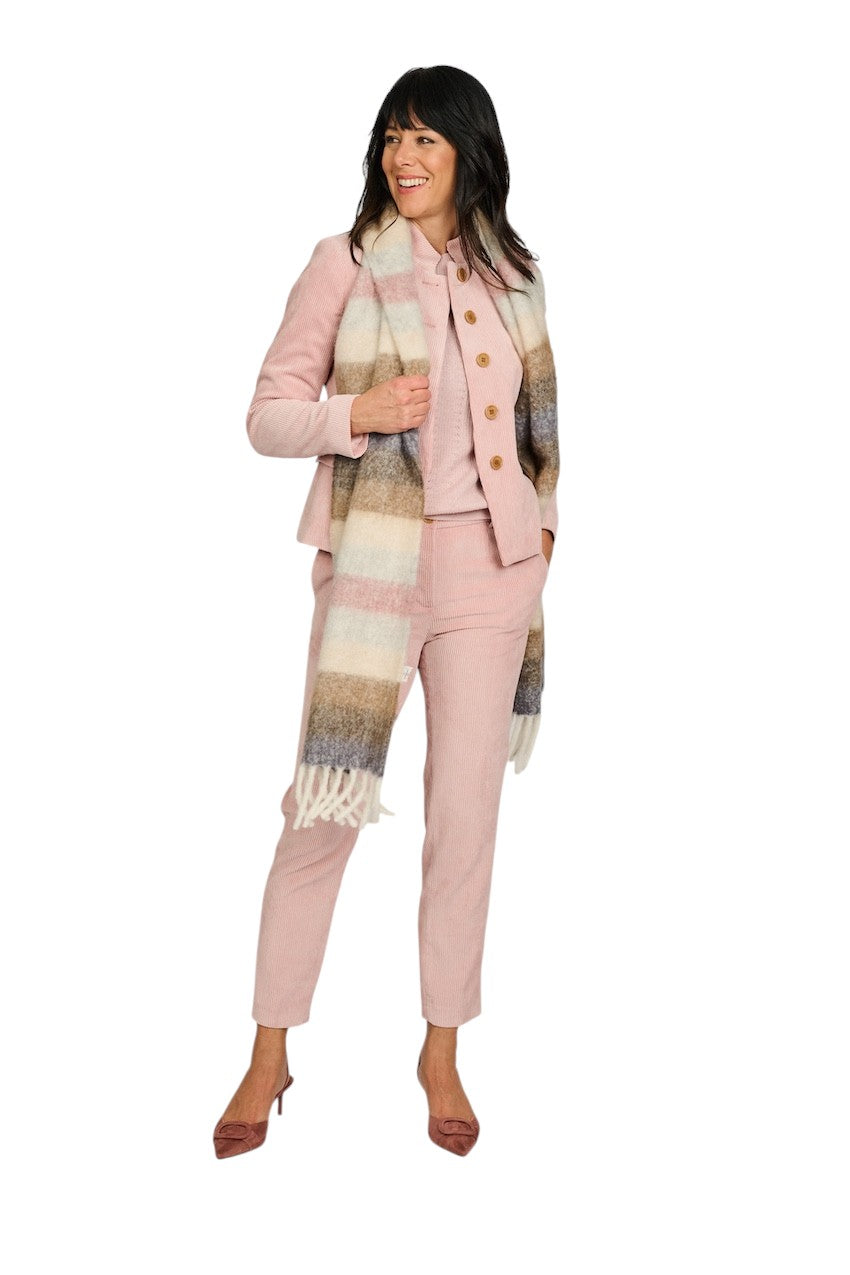 Andrea'S 1947 sjaal dames multi 8520 SCARF SOFT ROSE SMOKE