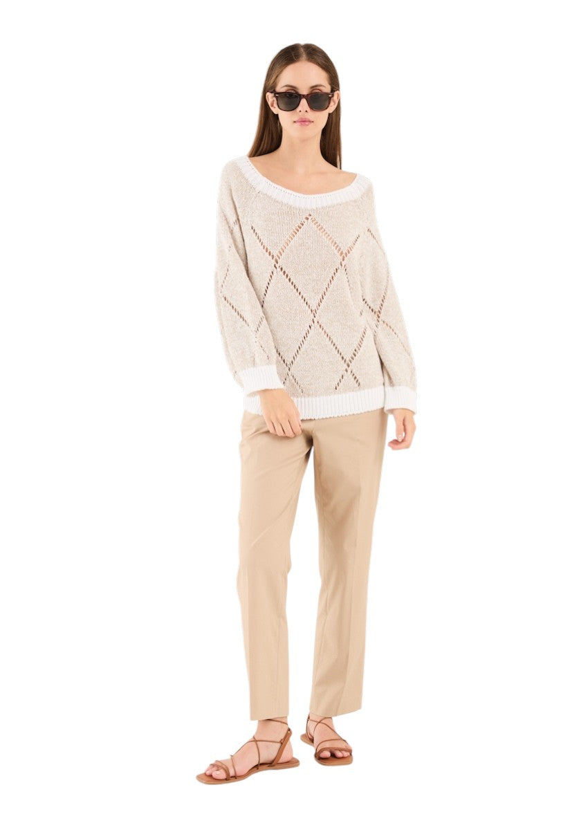 Anneclaire pull trui dames ecru D1651 1764 580