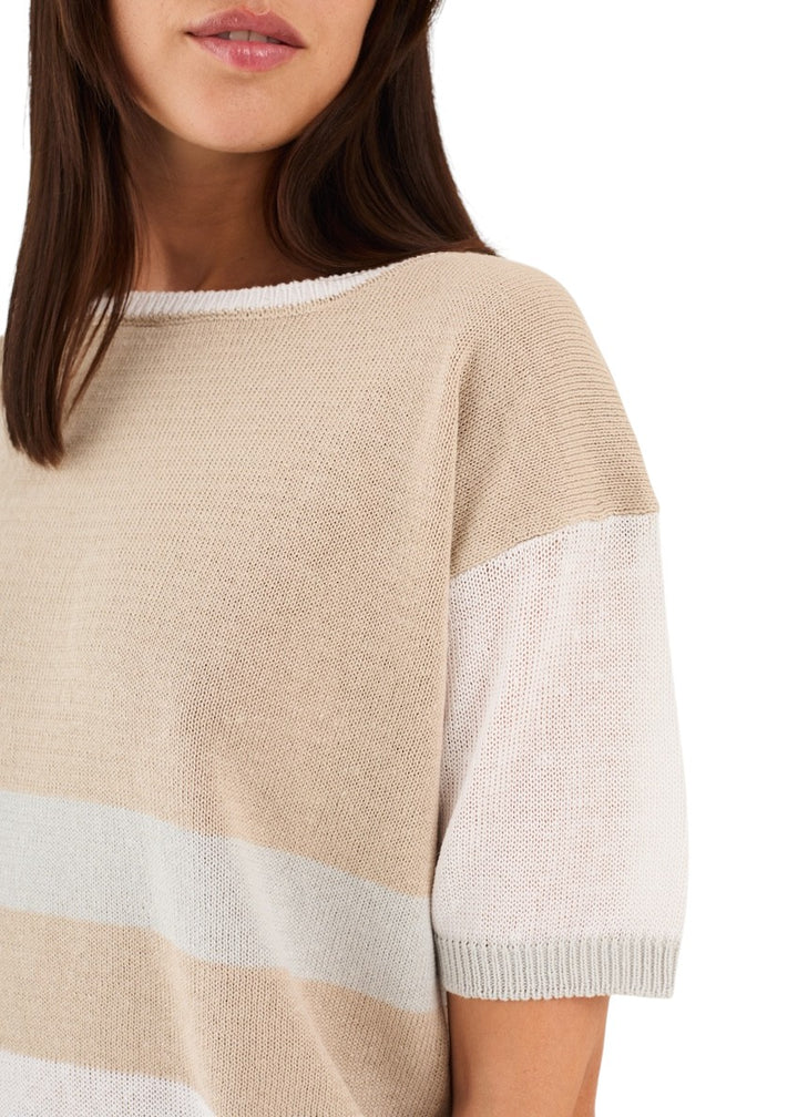 Anneclaire pull trui dames taupe D1516 317 151