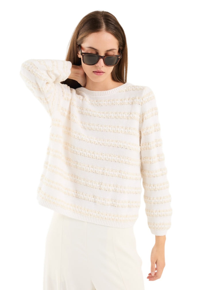 Anneclaire pull trui dames wit 	D1663 1766 663