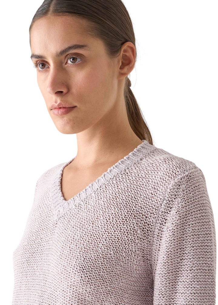Anneclaire pull trui v-hals dames lila D1128 1614 723