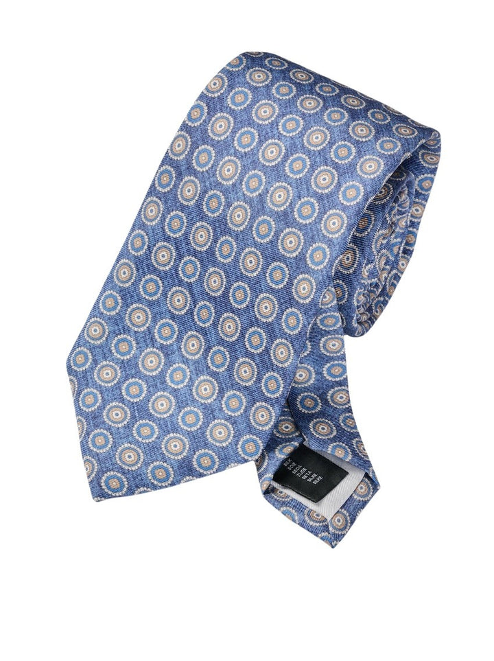 Cravate Ascot bleu homme