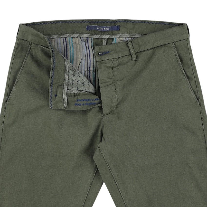 Atelier Noterman sportieve broek heren khaki ATN05-A76-1589-372