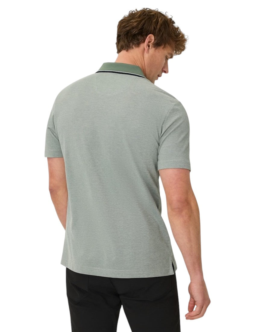 Brax Men polo shirt short sleeves men's green Petter