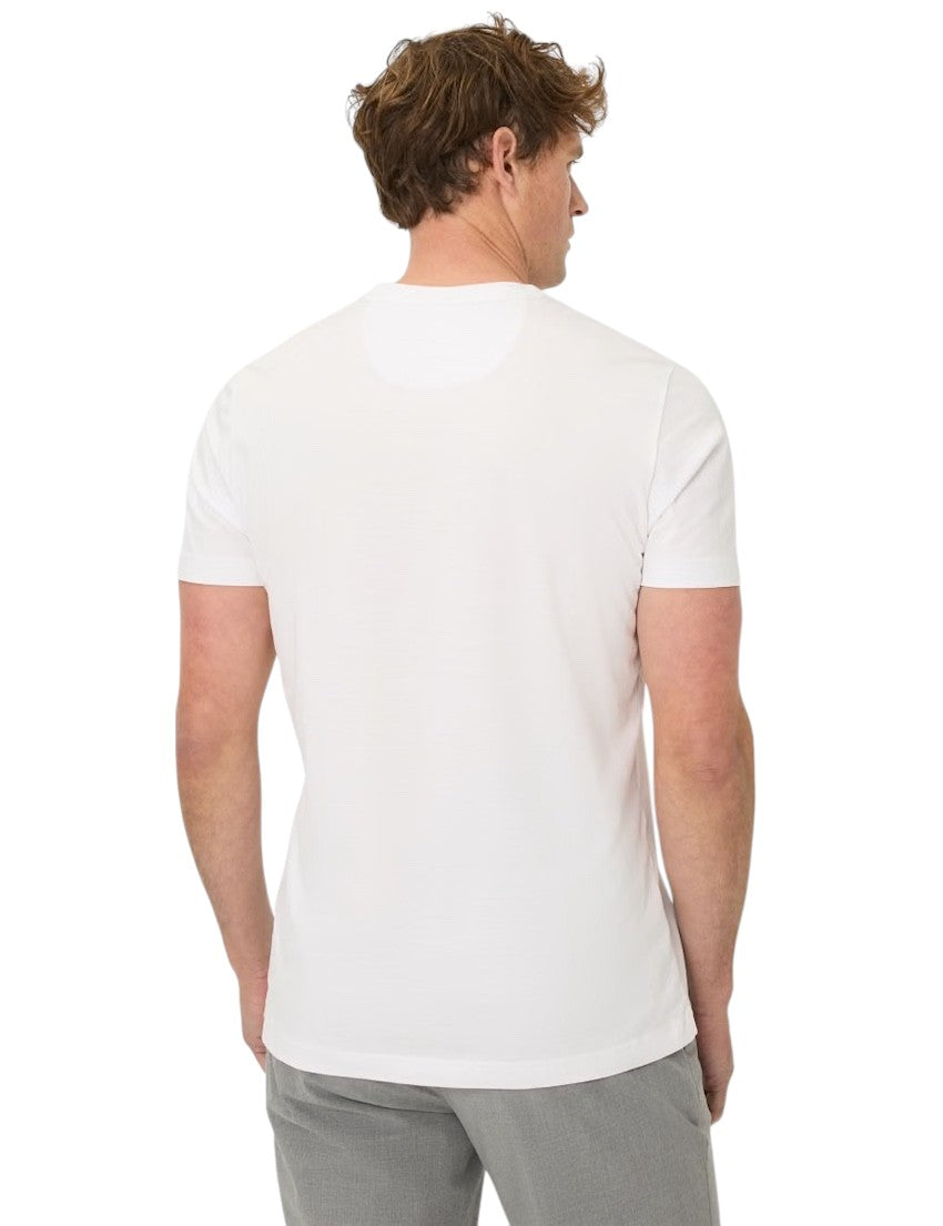 Brax Men t-shirt short sleeves men's white Ted