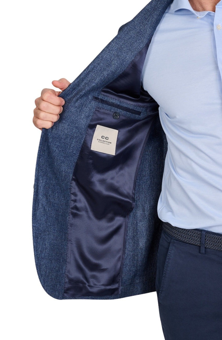 Cc Collection Corneliani vest heren blauw 25XZ23-2564300-010