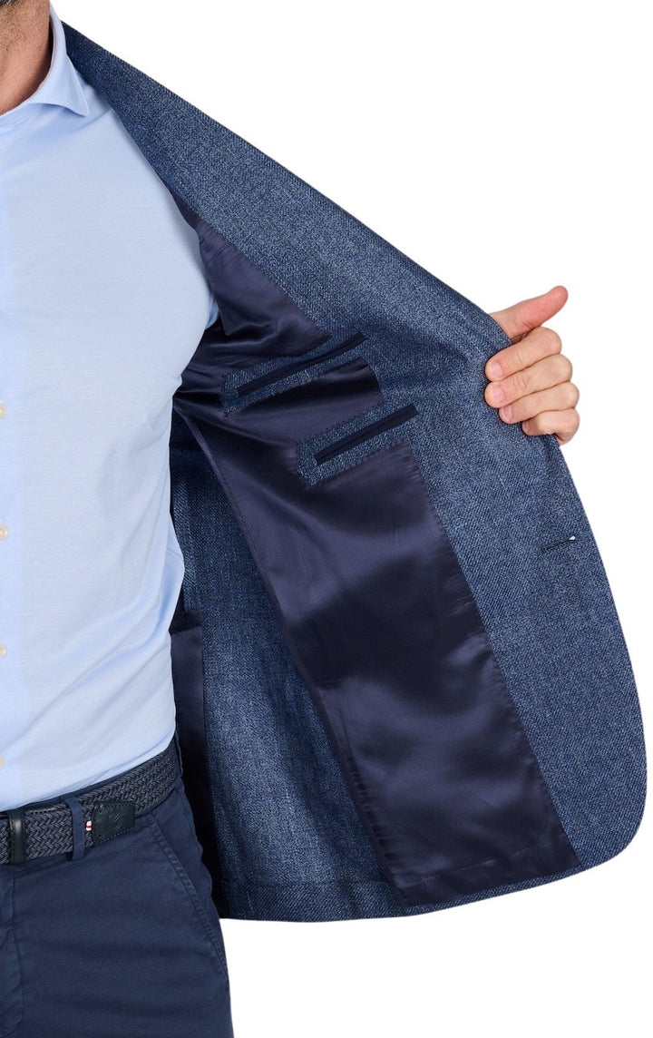 Cc Collection Corneliani vest heren blauw 25XZ23-2564300-010