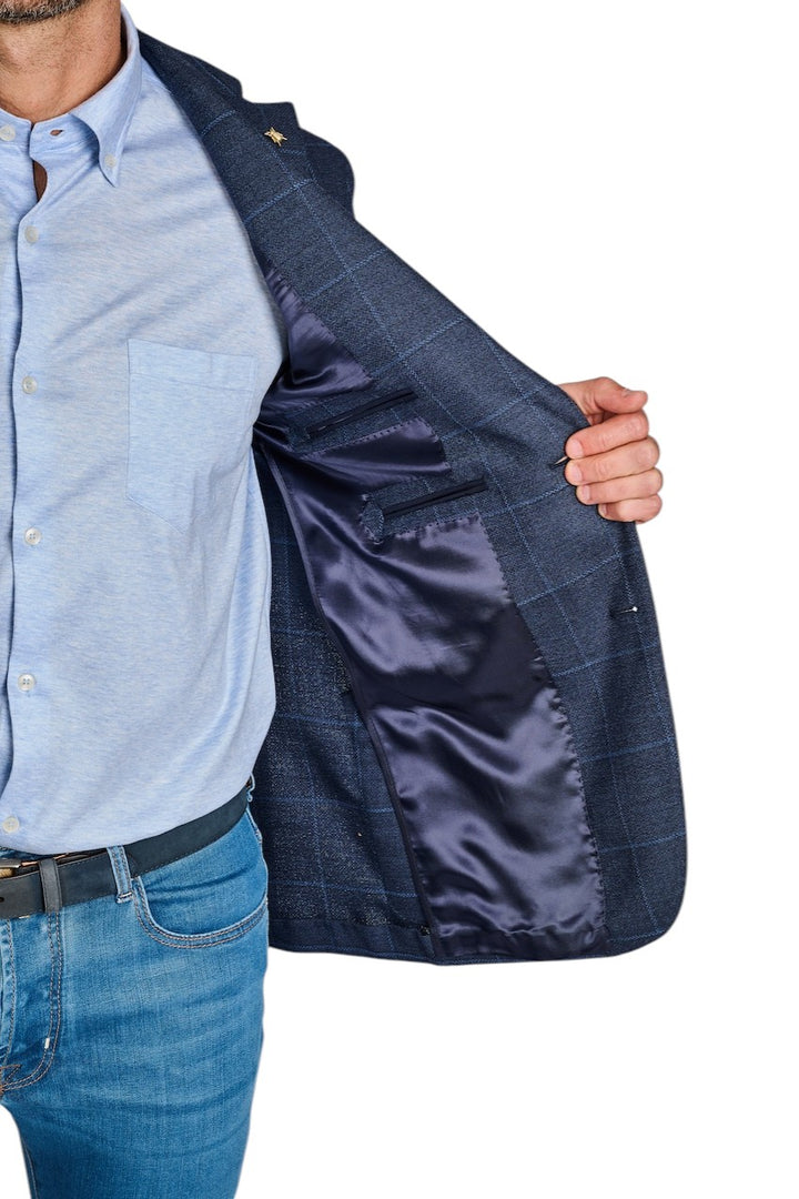 Cc Collection Corneliani vest heren donker blauw 27XZ23-2766503-002