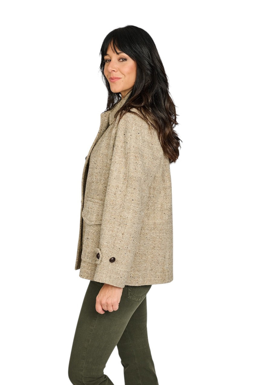 Circolo Woman mantel jas dames bruin FD3795 20021-2