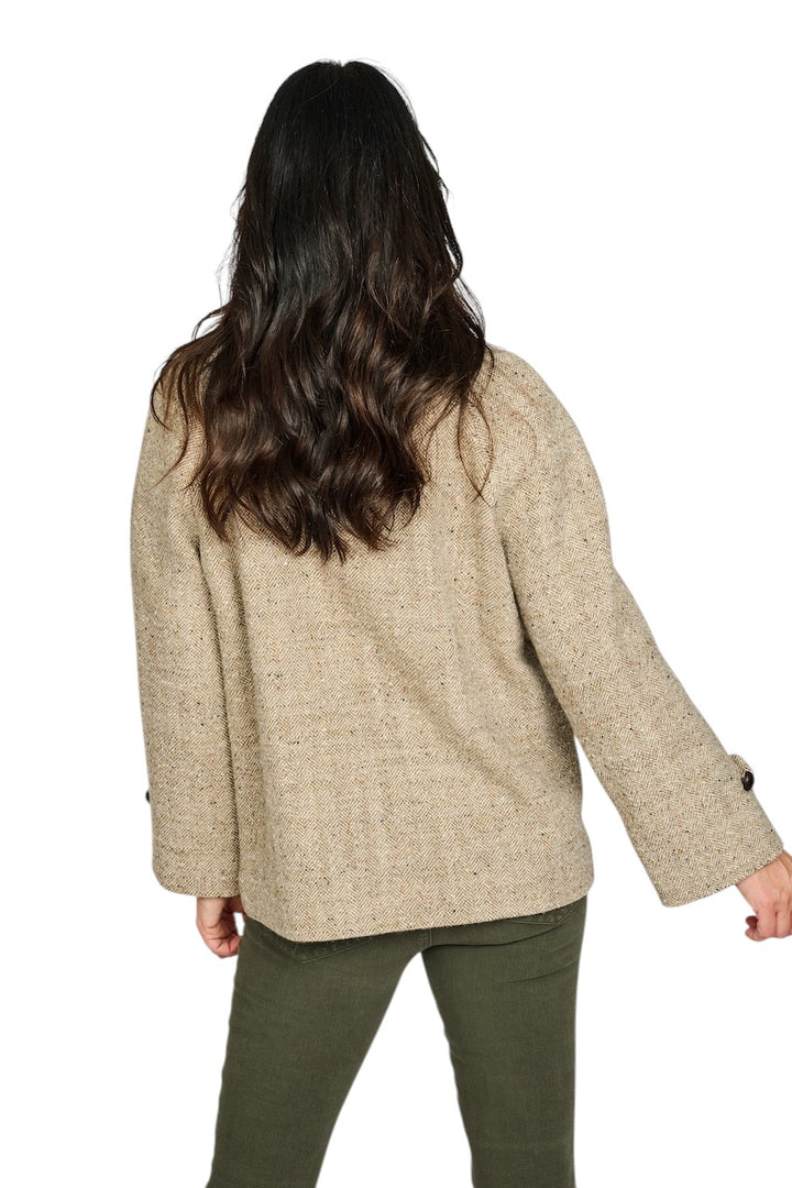 Circolo Woman mantel jas dames bruin FD3795 20021-2