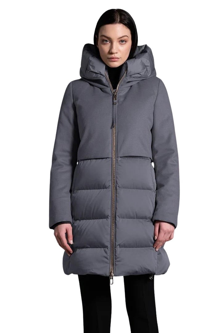 Duno Donna parka dames licht grijs