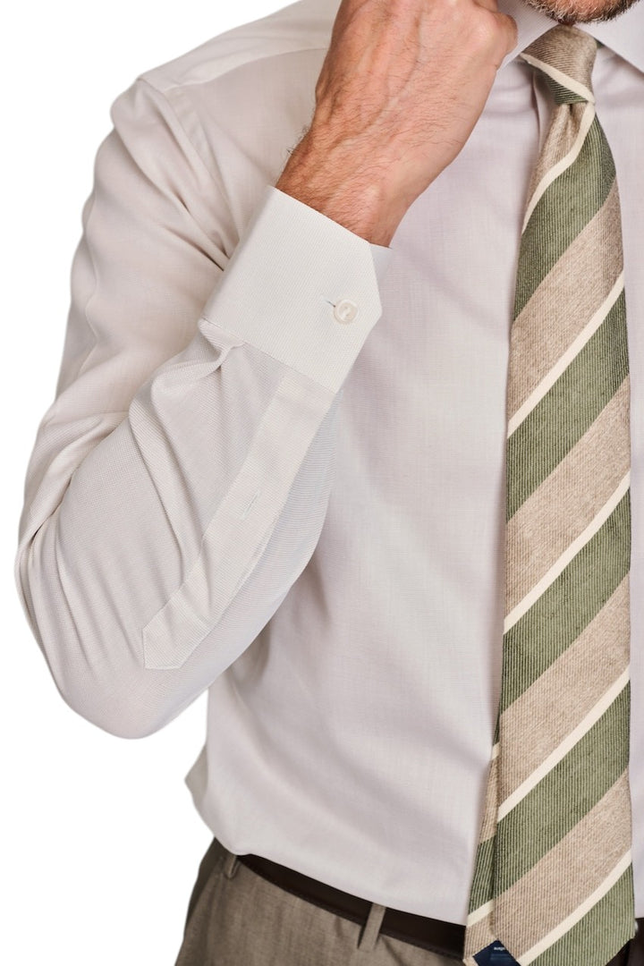 Eton hemd lange mouwen heren beige Slim 10001504232