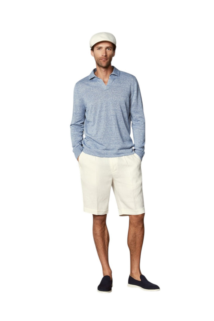 Gran Sasso Männer Poloshirt Herren blau