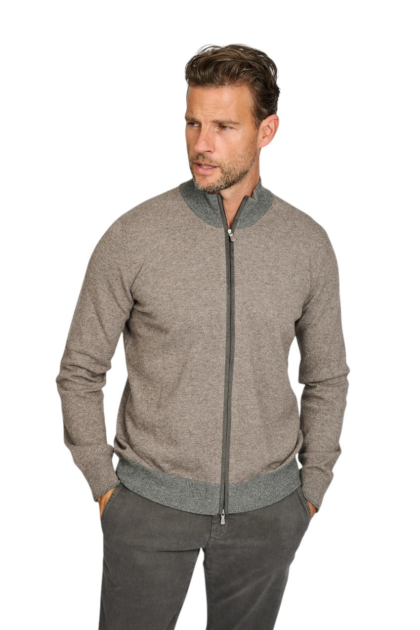 Gran Sasso Men gilet heren bruin 55106 19669 039.