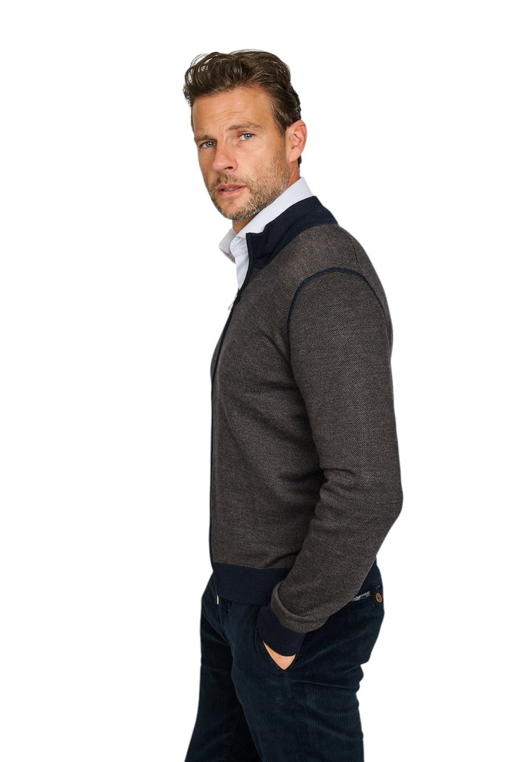 Gran Sasso Men gilet heren bruin 57114 14241 801