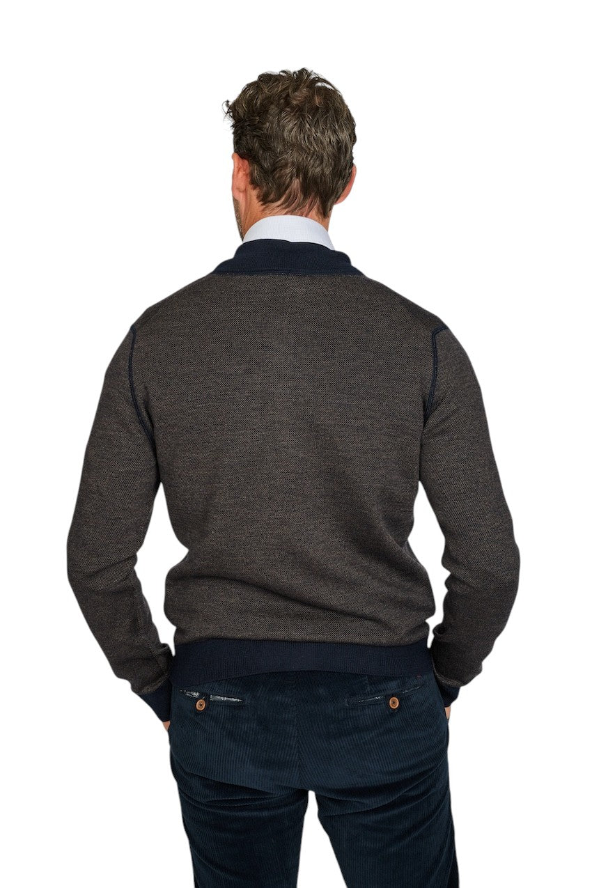 Gran Sasso Men gilet heren bruin 57114 14241 801