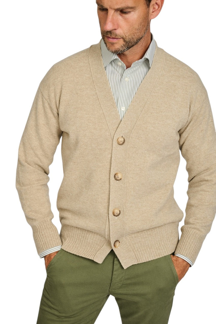 Gran Sasso Men gilet heren donker beige 23188 25051 010